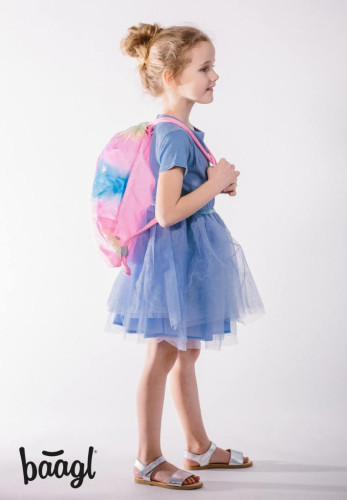 Set 3 Airy Rainbow Unicorn: aktovka, penál, sáček Baagl