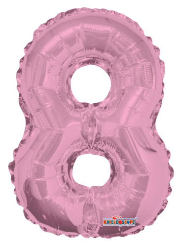 Nafukovací číslice růžová 35 cm