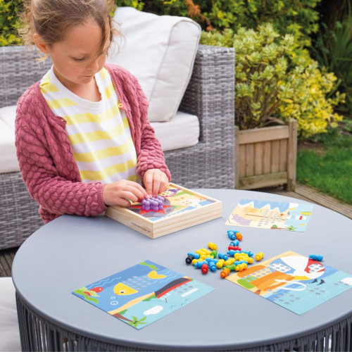 Dřevěná mozaika Pláž Bigjigs Toys