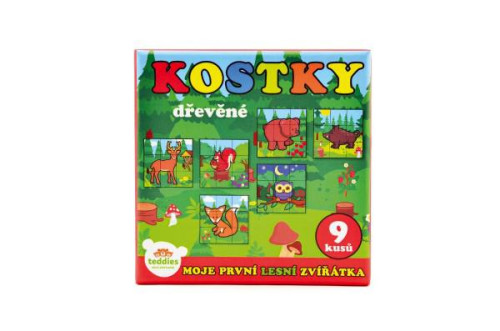 Kostky kubus dřevěné Moje první lesní zvířátka