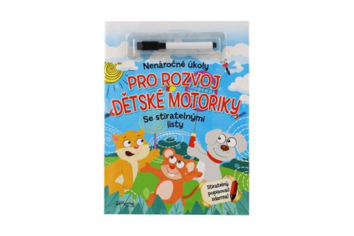 Nenáročné úkoly pro rozvoj dětské morotiky se stíratelnými listy + popisovač