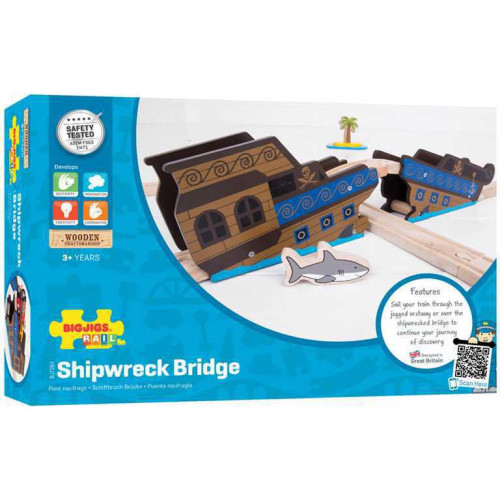 Most vrak lodi Bigjigs Rail