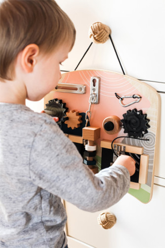 Motorická deska se zámky a otáčivými prvky small foot