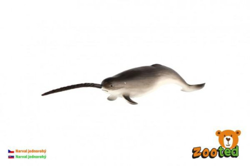 Narval jednorohý zooted plast 20 cm