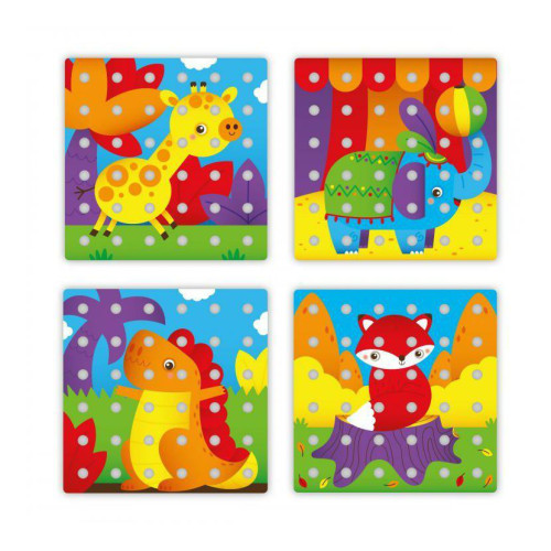 Jumbo Peggy jumbo pegs & pegboard – mozaika s velkými kolíčky