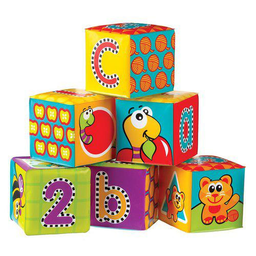 Měkké pěnové kostky Playgro nové 6ks