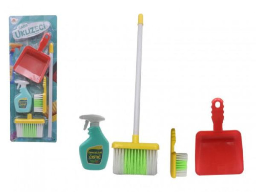 Uklízecí sada/uklízečka s doplňky plast 5 ks