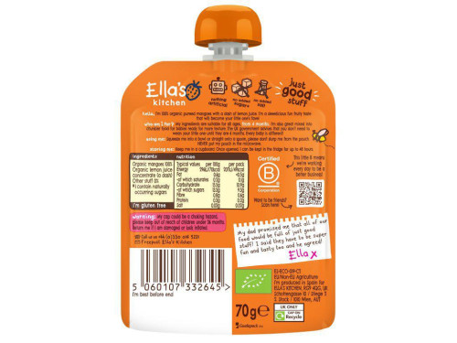 Ella's Kitchen BIO Mangová svačinka (70 g)