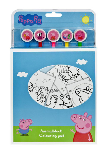 Sada omalovánek s pastelkami Prasátko Peppa