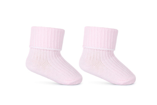 Kojenecké ponožky ohrnovací růžové Be Snazzy