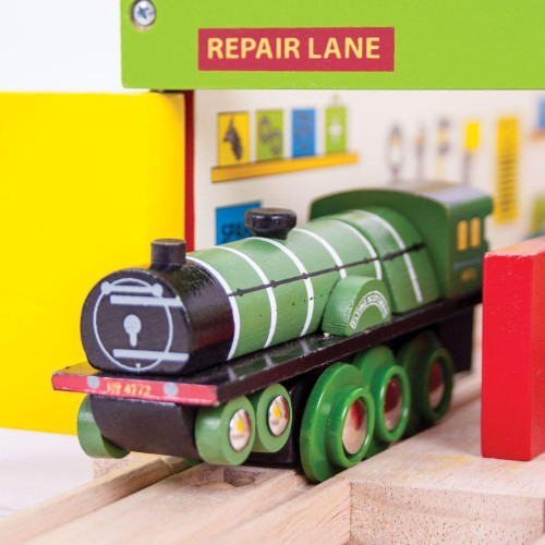 Dřevěná replika lokomotiva Flying Scotsman Bigjigs Rail