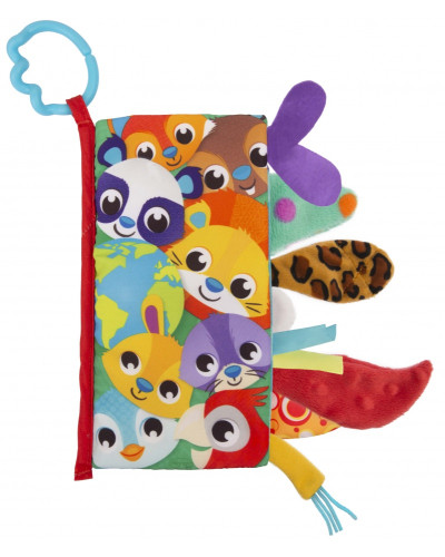 Textilní knížka se zvířecími ocásky Playgro