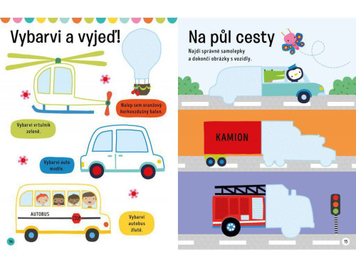 Velké samolepky pro malé ruce Silné stroje