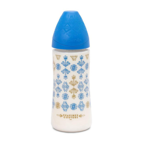 Kojenecká láhev silikonová kulatá savička Premium Couture Suavinex 360 ml