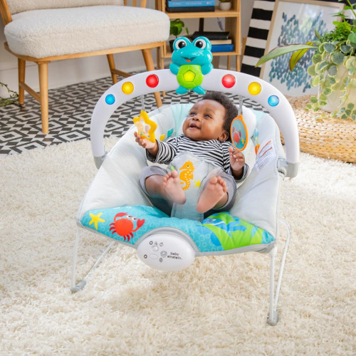 Lehátko hudební vibrační se světly Kick to It Neptune do 9 kg Baby Einstein