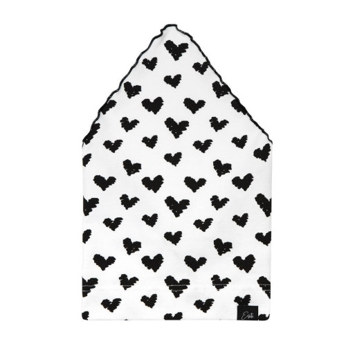 Dětský šátek na hlavu Black heart Esito bílá
