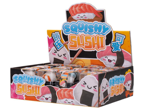 Squishy Sushi Kawaii kamarád 5 cm – mačkací antistresová hračka 1 ks