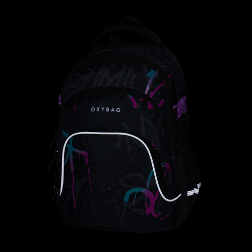 Studentský batoh Oxy Scooler Graffiti Pink OxyBag