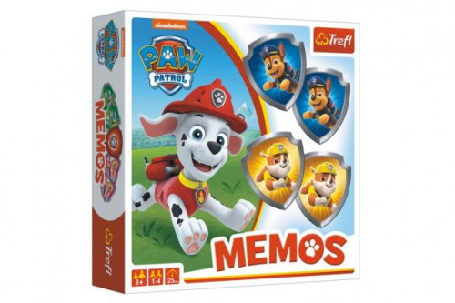 Pexeso papírové Paw Patrol/Tlapková patrola v krabici 20x20x5cm