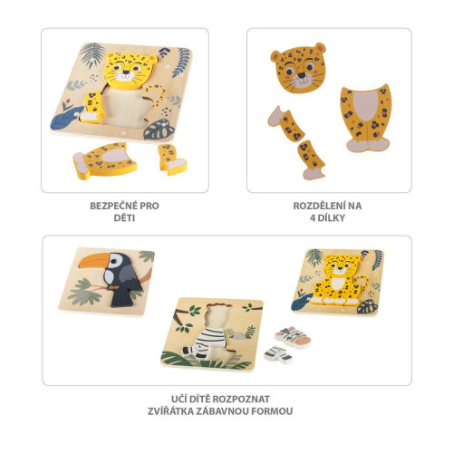 Dřevěné puzzle malé Zopa