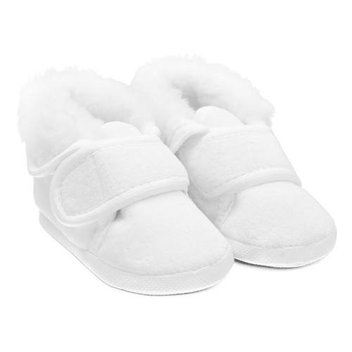 Kojenecké zimní semiškové capáčky ke křtu New Baby kluk