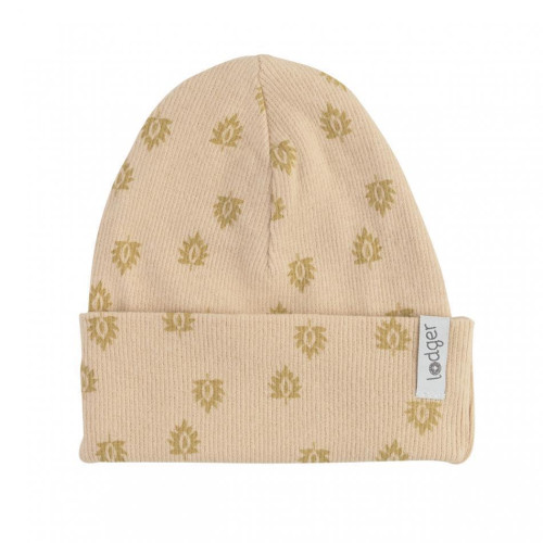 Čepička Beanie Print Rib LODGER - Linen