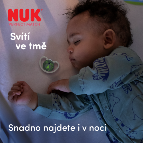 Dudlík Perfect Match Air Night 0-6 m 2 ks v boxu Nuk