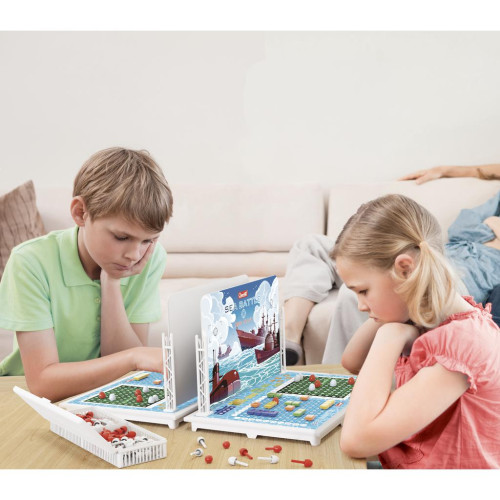 Quercetti Family Game Sea Battle – strategická hra Lodě (námořní bitva)