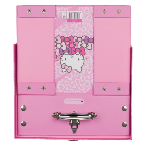Skládací školní kufřík Hello Kitty Sweet Leopard s kováním Baagl