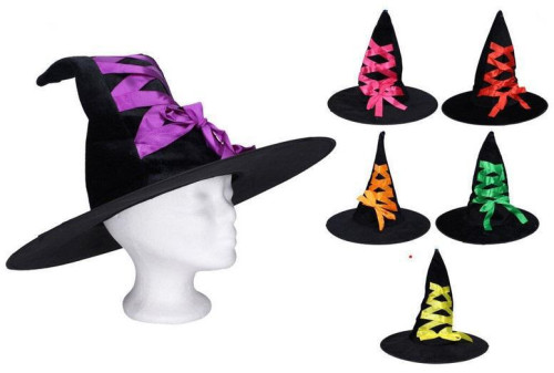 Set karneval - čarodějnický klobouk 44x38 cm