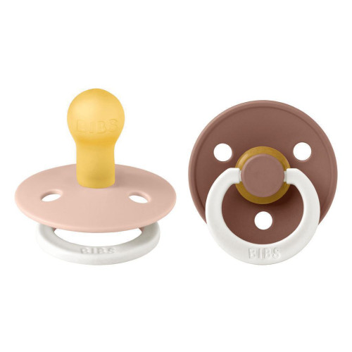 Dudlíky kaučuk 2 ks 0-6 měsíců Colour Bibs