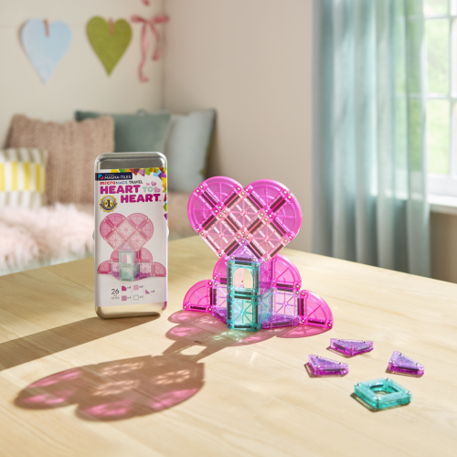 Magnetická stavebnice microMAGS Heart to Heart Travel Set 26 dílů