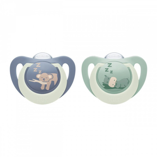 Dudlík First Choice Night 6-18 m 2 ks NUK