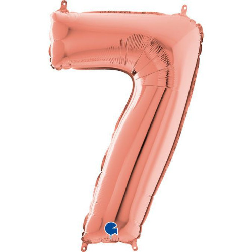 Foliový balonek - Nafukovací číslice Rose Gold 66 cm