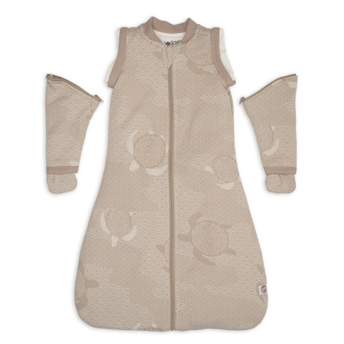 Spací pytel s rukávy Lodger Matcha Beige