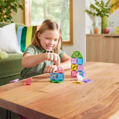 Magnetická stavebnice microMAGS Spring Garden Travel Set 24 dílů