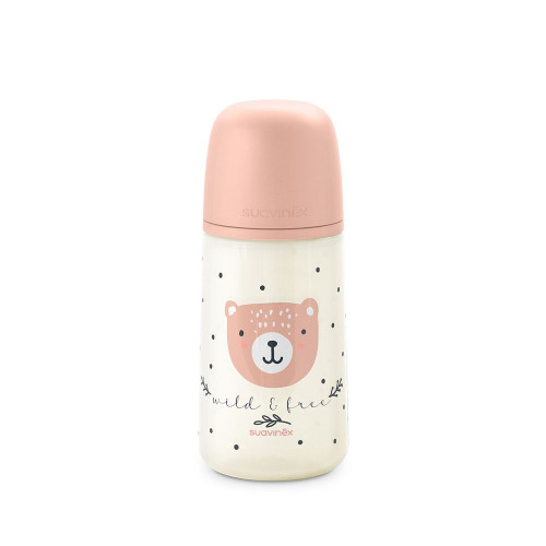 Kojenecká láhev 270 ml fyziologická M Wild & Free Suavinex