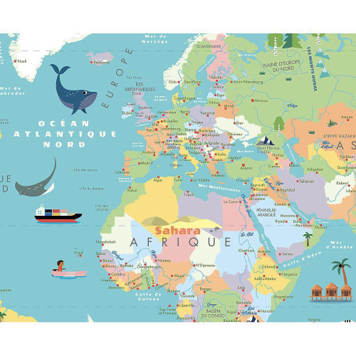 Magnetická mapa světa Ingela Vilac