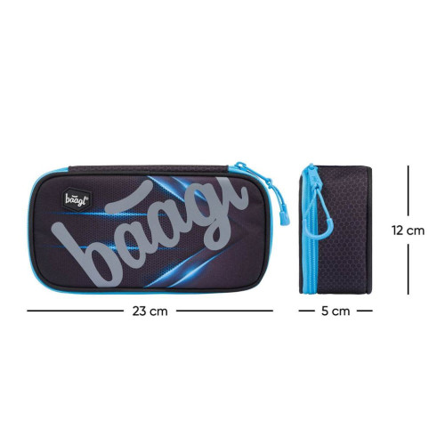 Set 3 Skate Bluelight: batoh, penál, sáček Baagl