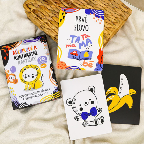 Milníkové a kontrastní kartičky 2v1 Edukid