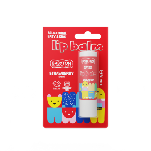 Přírodní balzám na rty Jahoda 5 gr Babyton
