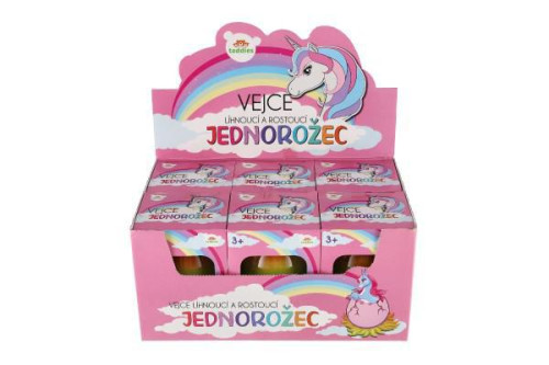 Vejce líhnoucí a rostoucí jednorožec 7 x 10 cm