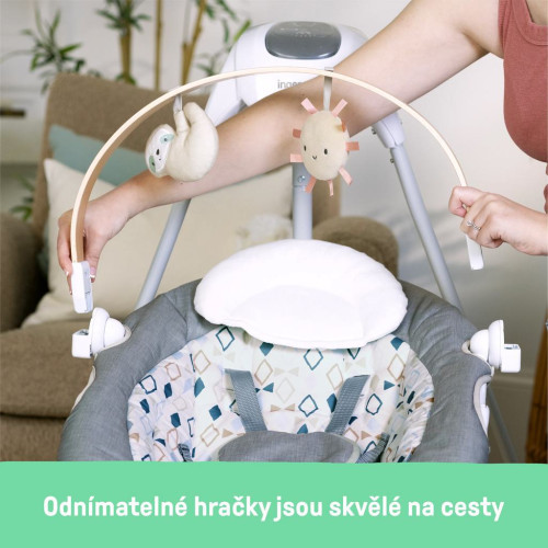 Houpačka pohupující hudební Parker™ 0 m+, do 9 kg Ingenuity