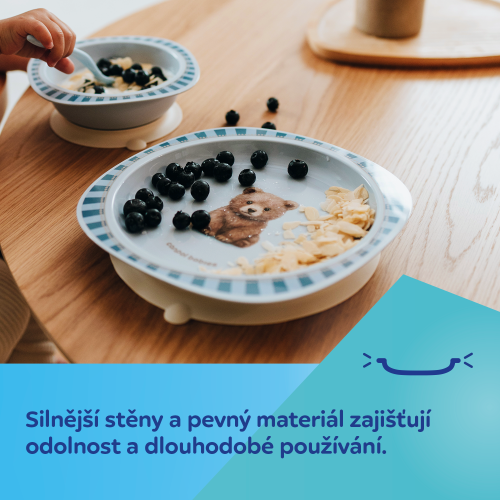 Talíř s přísavkou Woodland Canpol babies