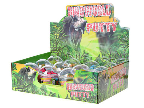Dino World hmota v kelímku s dinosaurem