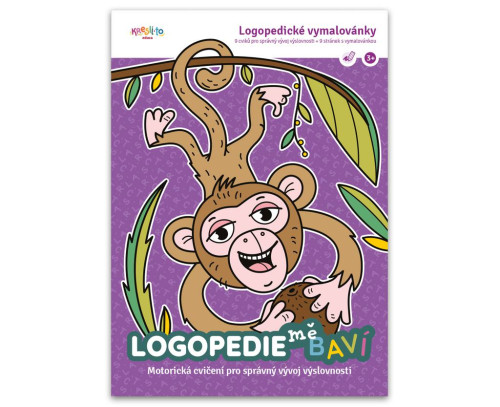 Pracovní sešit logopedické omalovánky - motorická cvičení