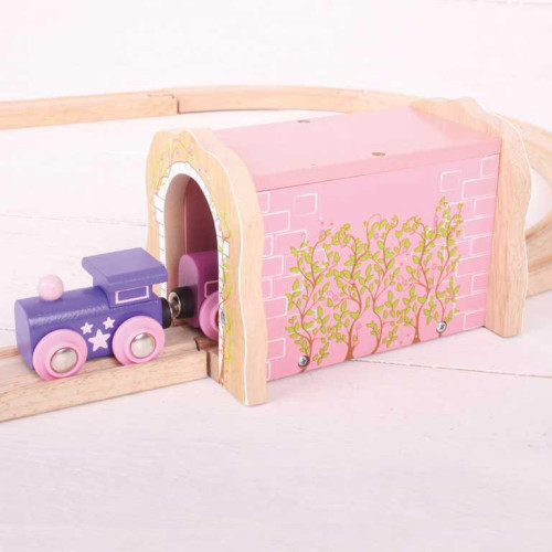 Růžový železniční tunel Bigjigs Rail