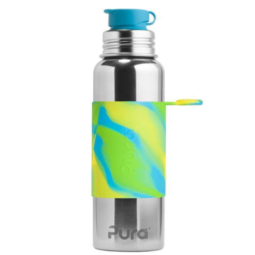 Nerezová láhev se sportovním uzávěrem, Pura 850 ml