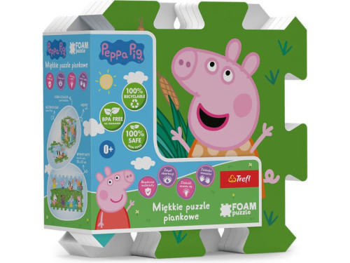 Pěnové puzzle Prasátko Peppa/Peppa Pig 32 x 32 x 1 cm 8 ks