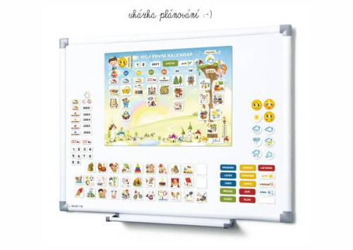Kalendář magnetický - Školka 114 ks magnetek